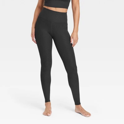 Women's Rib Curvy Leggings - All In Motion™ 8 Women's Rib Curvy Leggings - All In Motion™ - Image 6