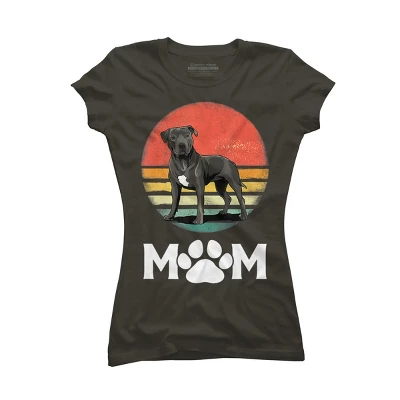 Junior's Design By Humans Mother's Day Pittie Mom Pitbull Dog Lovers By JorgeLopez T-Shirt 6 Junior's Design By Humans Mother's Day Pittie Mom Pitbull Dog Lovers By JorgeLopez T-Shirt - Image 4