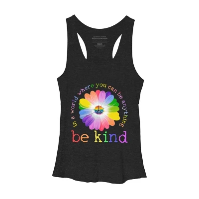 Women's Design By Humans In A World Where You Can Be Anything Be Kind Lgbt By DragonTee Racerback Tank Top 10 Women's Design By Humans In A World Where You Can Be Anything Be Kind Lgbt By DragonTee Racerback Tank Top - Image 9