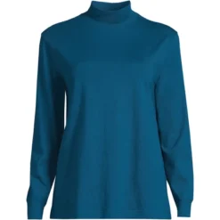 Lands' End Women's Plus Size Long Sleeve Super T Mock -Mizuno Shop GUEST 5485b74c d1f7 4e09 822a bcaa6ef26734