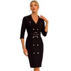 Allegra K Women's Lapel Collar Double Breasted Belted Business Work Blazer Dress 13 Allegra K Women's Lapel Collar Double Breasted Belted Business Work Blazer Dress -Mizuno Shop GUEST 5497725c 5cc5 453e 9256 af6024861567