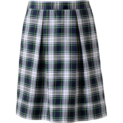 Lands' End School Uniform Women's Plaid Pleated Skort Top Of Knee 8 Lands' End School Uniform Women's Plaid Pleated Skort Top Of Knee - Image 6
