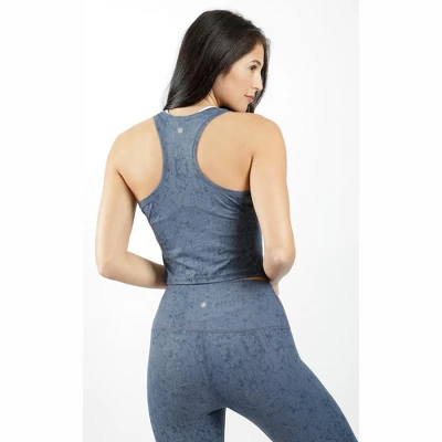 Yogalicious - Women's Nude Tech Water Droplet Crop Top 4 Yogalicious - Women's Nude Tech Water Droplet Crop Top - Image 2