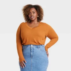 Women's Long Sleeve Relaxed V-Neck T-Shirt - Ava & Viv™ 11 Women's Long Sleeve Relaxed V-Neck T-Shirt - Ava & Viv™ -Mizuno Shop GUEST 580145e6 6183 4323 90e1 4724ad7a9463