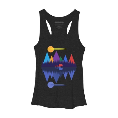 Women's Design By Humans Bears In The Mountains #4 By Rockettgraphics Racerback Tank Top 5 Women's Design By Humans Bears In The Mountains #4 By Rockettgraphics Racerback Tank Top - Image 3