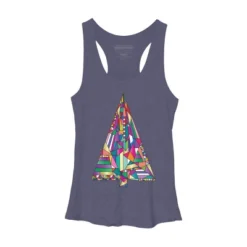 Women's Design By Humans Christmas Tree Abstract By Xgdesign Racerback Tank Top -Mizuno Shop GUEST 59a85972 89d7 45f1 b496 d937aae90634