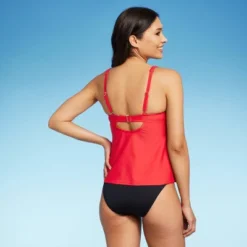 Women's Hidden Underwire Square Neck Tankini Top - Kona Sol™