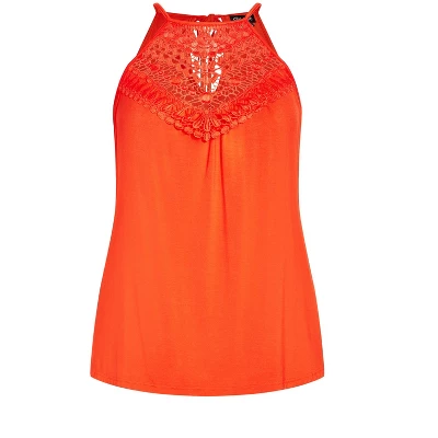 Women's Plus Size Island Crochet Top - Tigerlily | CITY CHIC 4 Women's Plus Size Island Crochet Top - Tigerlily | CITY CHIC - Image 2