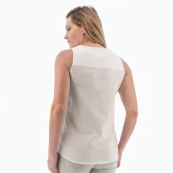 Aventura Clothing Women's Devonne Split Neck Tank Top