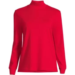 Lands' End Women's Plus Size Long Sleeve Super T Mock -Mizuno Shop GUEST 63e3a0f8 8598 43c3 b1db e5aaa5a5e1b5