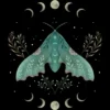 Women's Design By Humans Luna And Moth By EpisodicDrawing Racerback Tank Top -Mizuno Shop GUEST 647c4d31 8f06 4bd2 8474 e266919749b1