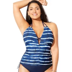 Swimsuits For All Women’s Plus Size Plunge Tankini Top -Mizuno Shop GUEST 6502fe9a 761e 4af6 9678 aa96d8071d05