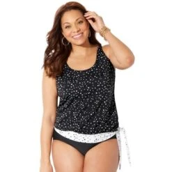 Swimsuits For All Women’s Plus Size Side Tie Blouson Tankini Top 25 Swimsuits For All Women’s Plus Size Side Tie Blouson Tankini Top -Mizuno Shop GUEST 65aa9b7d 6077 4ab3 a80e 5659fe08a1c6