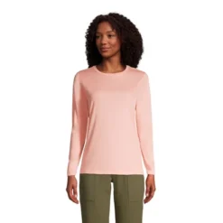 Lands' End Women's Tall Relaxed Supima Cotton Long Sleeve Crewneck T-Shirt -Mizuno Shop GUEST 666d9a28 5781 4598 aab3 7a723312f620