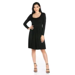 24seven Comfort Apparel Casual Long Sleeve Pleated Dress 12 24seven Comfort Apparel Casual Long Sleeve Pleated Dress -Mizuno Shop GUEST 682f2821 d2d8 4a90 b23f 1195aa759495