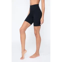Yogalicious Womens 2 Pack Lux High Elastic Free Waist 7" Bike Short