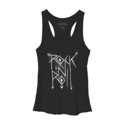 Women's Design By Humans Rock N Roll White By Alnavasord Racerback Tank Top -Mizuno Shop GUEST 6c6d9a5b 43a5 45aa af31 93c5f2e3af2e