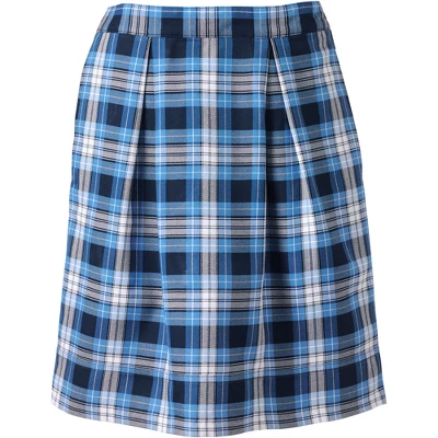 Lands' End School Uniform Women's Plaid Pleated Skort Top Of Knee 7 Lands' End School Uniform Women's Plaid Pleated Skort Top Of Knee - Image 5