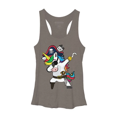 Women's Design By Humans Dabbing Dance Pirate Unicorn Gifts Funny Halloween Costume Gift By Lukesstore Racerback Tank Top 7 Women's Design By Humans Dabbing Dance Pirate Unicorn Gifts Funny Halloween Costume Gift By Lukesstore Racerback Tank Top - Image 5