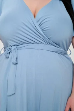 WEST K Women's Georgia Plus Size Faux-Wrap Dress With High-Low Hem And Tie Waist -Mizuno Shop GUEST 6f484e7e 0677 45af 8ec8 c443e6eee758