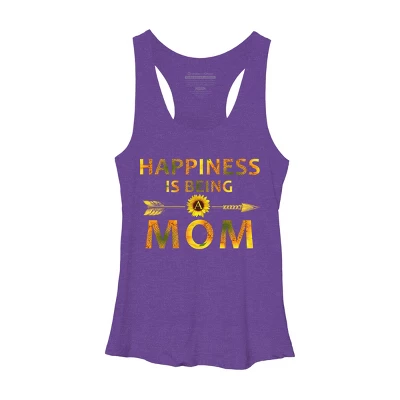 Women's Design By Humans Happiness Is Being A Mom Sunflower Arrow By Shirtpublic Racerback Tank Top 6 Women's Design By Humans Happiness Is Being A Mom Sunflower Arrow By Shirtpublic Racerback Tank Top - Image 4