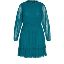 Women's Plus Size Dobby Tiered Dress - Teal | CITY CHIC 7 Women's Plus Size Dobby Tiered Dress - Teal | CITY CHIC -Mizuno Shop GUEST 71e8d8bf 55de 4e1c bb47 364839841183