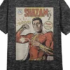 Shazam 2 Fury Of The Gods Illustrated Poster Art Crew Neck Short Sleeve Charcoal Heather Women's Night Shirt -Mizuno Shop GUEST 72dc3375 9667 467e a2d4 ee565378bc56