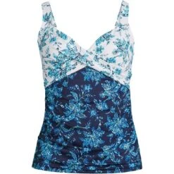 Lands' End Women's Wrap Underwire Tankini Top Swimsuit -Mizuno Shop GUEST 74de1d3f 73b7 4731 b275 33a98fef33a0