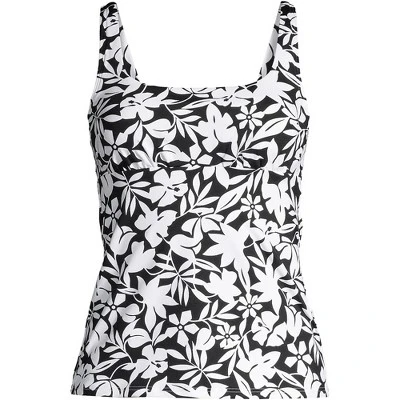 Lands' End Women's Square Neck Underwire Tankini Top Swimsuit Adjustable Straps 8 Lands' End Women's Square Neck Underwire Tankini Top Swimsuit Adjustable Straps - Image 6