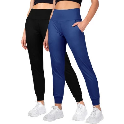 INERZIA 2 Pack Womens Joggers With Pockets High Waist Yoga Pants For Gym And Workout 9 INERZIA 2 Pack Womens Joggers With Pockets High Waist Yoga Pants For Gym And Workout - Image 7