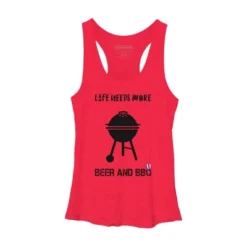 Women's Design By Humans July 4th Life Needs More BBQ By TeeShirtMadness Racerback Tank Top -Mizuno Shop GUEST 78b6fe8a 5e1b 45a0 8533 c57ba9f62da4