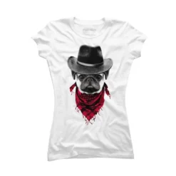 Junior's Design By Humans Cowboy Pug By Clingcling T-Shirt -Mizuno Shop GUEST 7a9be36c e5b5 42c5 878e b532c5b73065