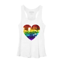 Design By Humans Rainbow Disco Ball Heart By MelvillesRacerback Tank Top -Mizuno Shop GUEST 7aa8e29d 1a0c 4023 9643 a2fe21825d93