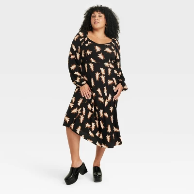 Women's Long Sweetheart Woven Empire Waist Dress - Ava & Viv™ 6 Women's Long Sweetheart Woven Empire Waist Dress - Ava & Viv™ - Image 4