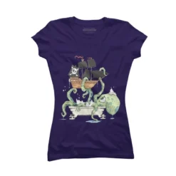 Junior's Design By Humans Kraken In The Tub By Handclones T-Shirt -Mizuno Shop GUEST 7baf8de0 99a3 4d10 afc2 af3785fa3b37