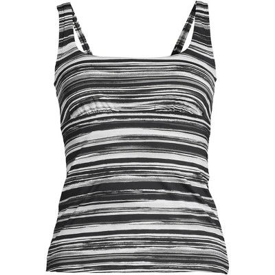 Lands' End Women's Square Neck Underwire Tankini Top Swimsuit Adjustable Straps 9 Lands' End Women's Square Neck Underwire Tankini Top Swimsuit Adjustable Straps - Image 7