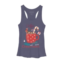 Women's Design By Humans Merry Christmas Treasure Box By Funkprints Racerback Tank Top -Mizuno Shop GUEST 7ec129a7 a7b8 4b3b a9ee c298fe13e59e