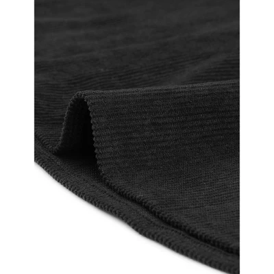 Allegra K Women's Square Neck Long Sleeve Button Front Corduroy Dress With Belt 6 Allegra K Women's Square Neck Long Sleeve Button Front Corduroy Dress With Belt - Image 4