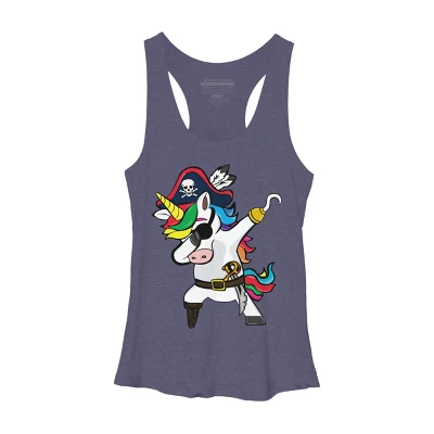 Women's Design By Humans Dabbing Dance Pirate Unicorn Gifts Funny Halloween Costume Gift By Lukesstore Racerback Tank Top 8 Women's Design By Humans Dabbing Dance Pirate Unicorn Gifts Funny Halloween Costume Gift By Lukesstore Racerback Tank Top - Image 6