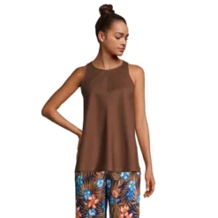 Lands' End Women's Linen Sleeveless Shirt -Mizuno Shop GUEST 8995a937 617a 427e aa20 dd0515718807