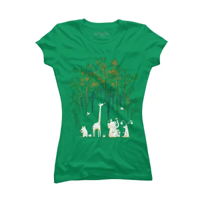 Junior's Design By Humans Repaint The Forest By Radiomode T-Shirt 9 Junior's Design By Humans Repaint The Forest By Radiomode T-Shirt - Image 7