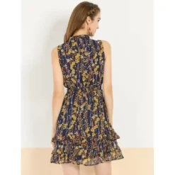 Allegra K Women's Floral A-line Smocked Waist Tiered Ruffled Chiffon Mini Dress 20 Allegra K Women's Floral A-line Smocked Waist Tiered Ruffled Chiffon Mini Dress -Mizuno Shop GUEST 8d048c26 8e52 43a1 9d94 abc457c5932b