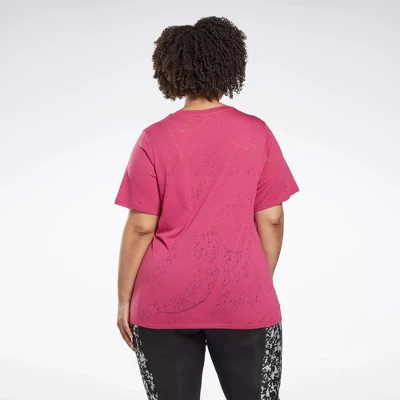 Reebok Burnout T-Shirt (Plus Size) Womens Athletic T-Shirts 4 Reebok Burnout T-Shirt (Plus Size) Womens Athletic T-Shirts - Image 2
