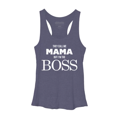 Women's Design By Humans They Call Me Mama But I'm The Boss By Shirz Racerback Tank Top 6 Women's Design By Humans They Call Me Mama But I'm The Boss By Shirz Racerback Tank Top - Image 4