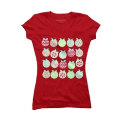 Junior's Design By Humans Apples Pattern By Luizavictorya T-Shirt -Mizuno Shop GUEST 90fbfee4 5f7d 4c89 b414 fbf1e21c2207