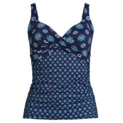 Lands' End Women's Wrap Underwire Tankini Top Swimsuit -Mizuno Shop GUEST 929aba5c 766f 4684 a1d8 1dd6307ca700