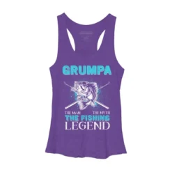 Women's Design By Humans Grumpa Man Myth Fishing Legend By HoangCathrine Racerback Tank Top -Mizuno Shop GUEST 93593d27 fd38 417c bcd8 c75d299840c7
