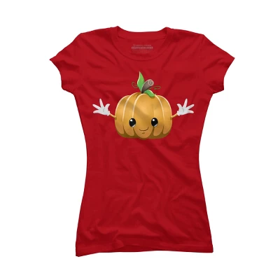 Junior's Design By Humans Halloween Pumpkin Monster 6 By LironPeer T-Shirt 7 Junior's Design By Humans Halloween Pumpkin Monster 6 By LironPeer T-Shirt - Image 5