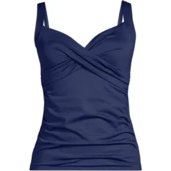 Lands' End Women's Wrap Underwire Tankini Top Swimsuit -Mizuno Shop GUEST 94a505cf 92da 4935 afaa 69ee58336ee6
