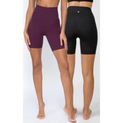 Yogalicious Womens 2 Pack Lux High Elastic Free Waist 7" Bike Short -Mizuno Shop GUEST 95c04a2d 04c0 4d10 b515 5da32cc33eba
